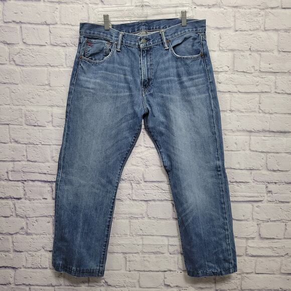 Polo Ralph Lauren Jeans Size 36x27 Authentic Dungarees Medium Wash Straight Leg